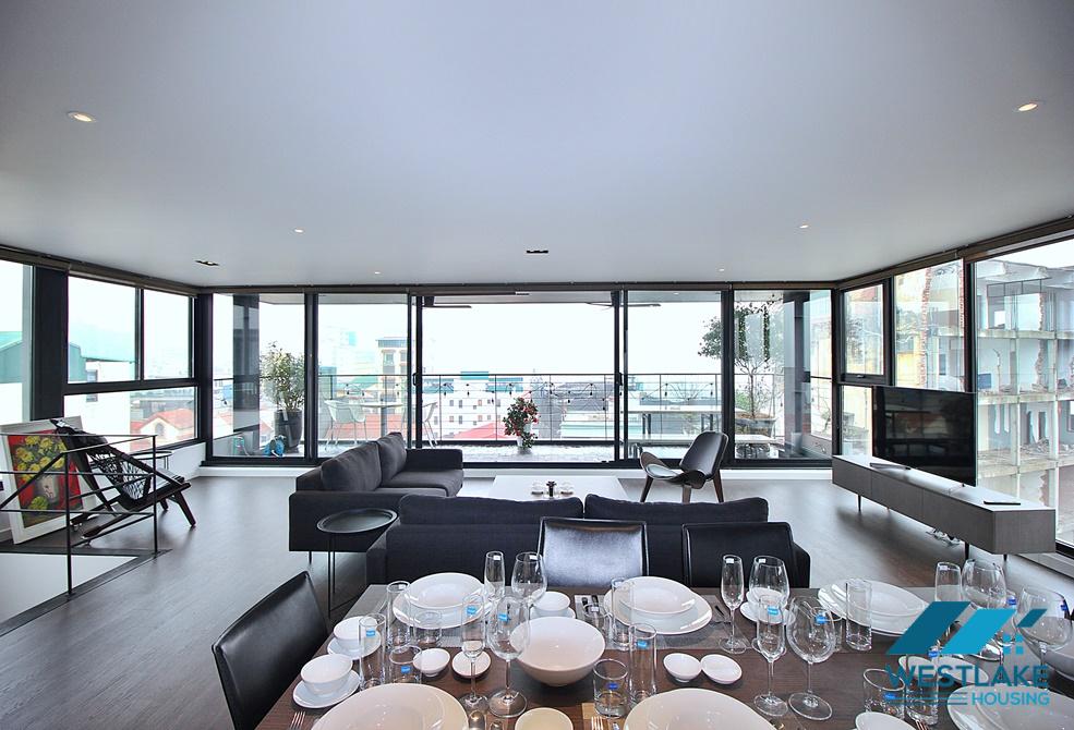 Cho Thuê Căn Hộ Duplex 3 Phòng Ngủ Đẹp, Hiện Đại View Hồ Tại Tây Hồ, Hà Nội