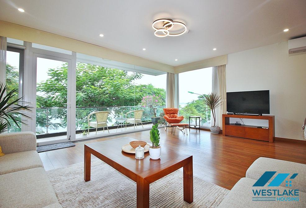 Lovely 03 bedrooms apartment for rent on Quang An Street, Tay Ho, Ha Noi