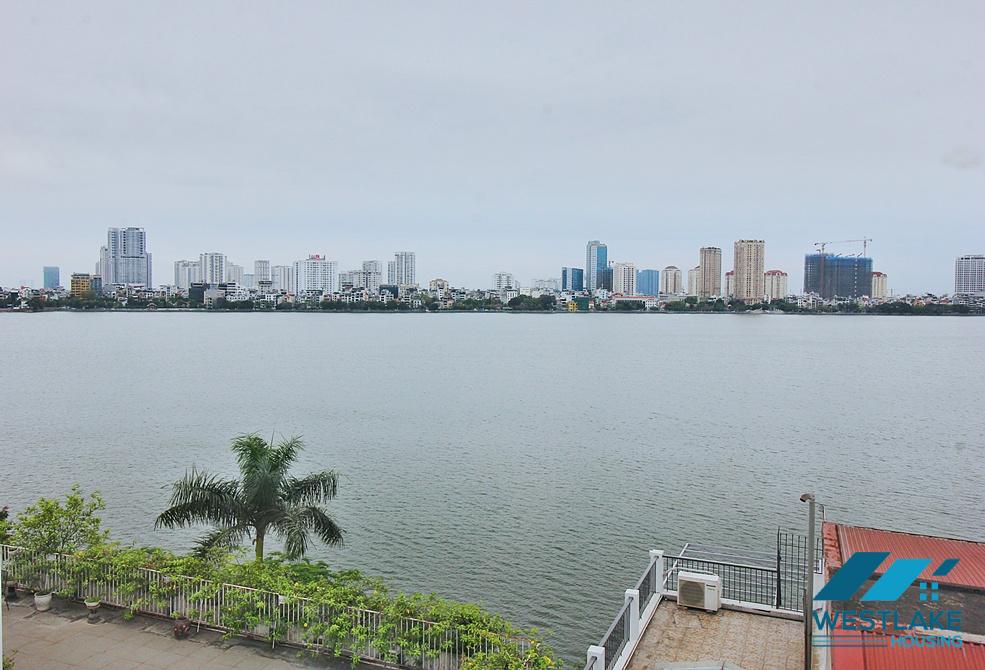 Lake view and bright 2 bedrooms apartment for rent in Xom Chua, Dang Thai Mai, Tay Ho