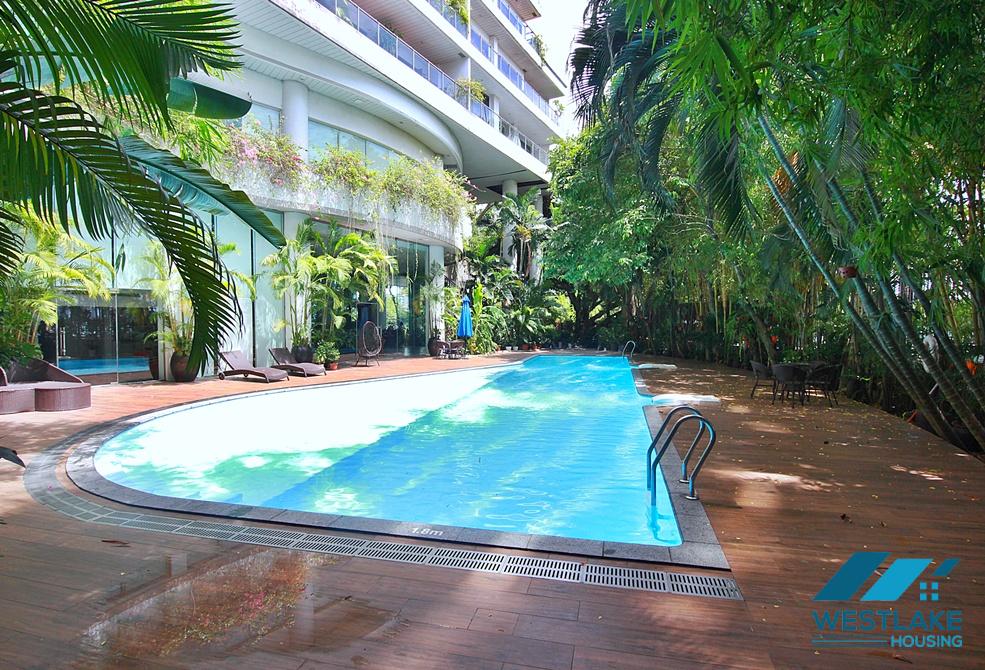 Beautiful 4 bedrooms apartment for rent with amazing West Lake view in Tay Ho, Ha Noi