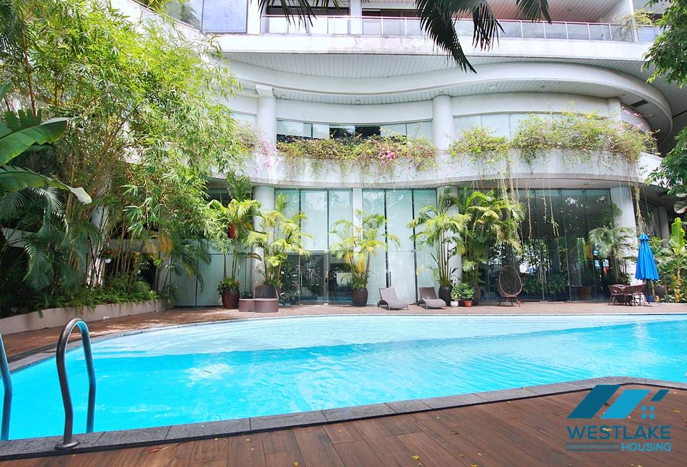 Beautiful 4 bedrooms apartment for rent with amazing West Lake view in Tay Ho, Ha Noi