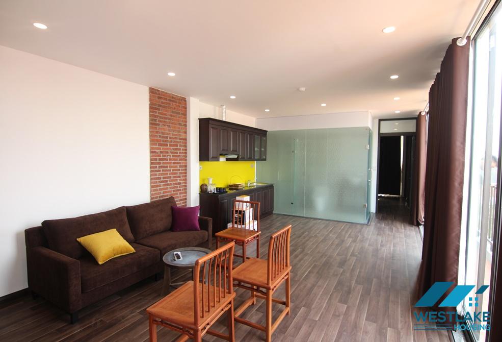 A brightly and spacious 1 bedroom apartment for rent in Dang Thai Mai, Tay Ho