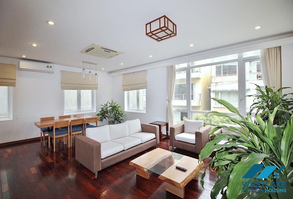 Spacious 02 bedrooms serviced apartment for rent in Tay Ho, Ha Noi