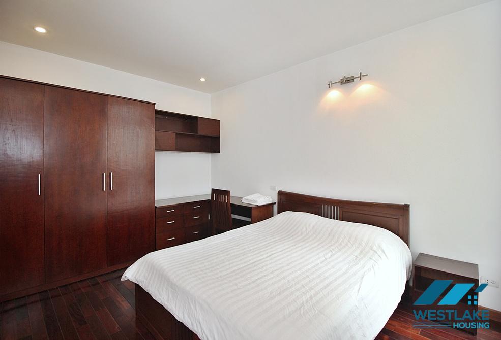 Spacious 02 bedrooms serviced apartment for rent in Tay Ho, Ha Noi