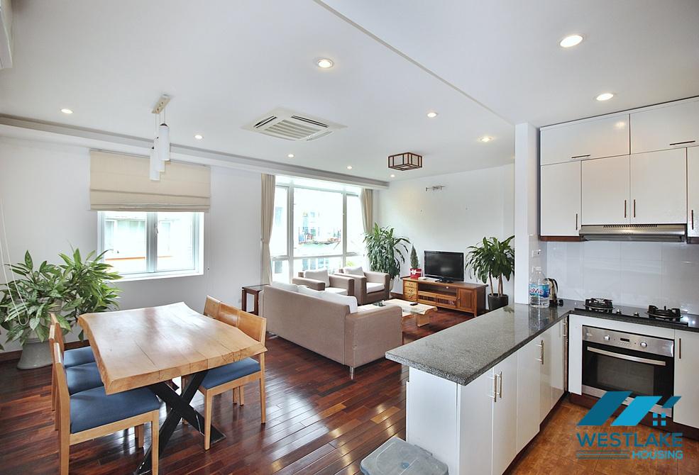 Spacious 02 bedrooms serviced apartment for rent in Tay Ho, Ha Noi