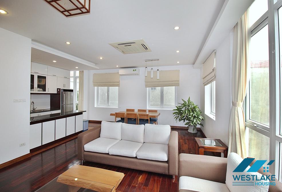 Spacious 02 bedrooms serviced apartment for rent in Tay Ho, Ha Noi