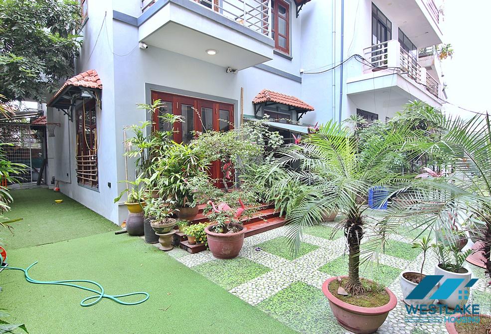 A spacious house with big yard for rent in Dang Thai Mai, Tay Ho