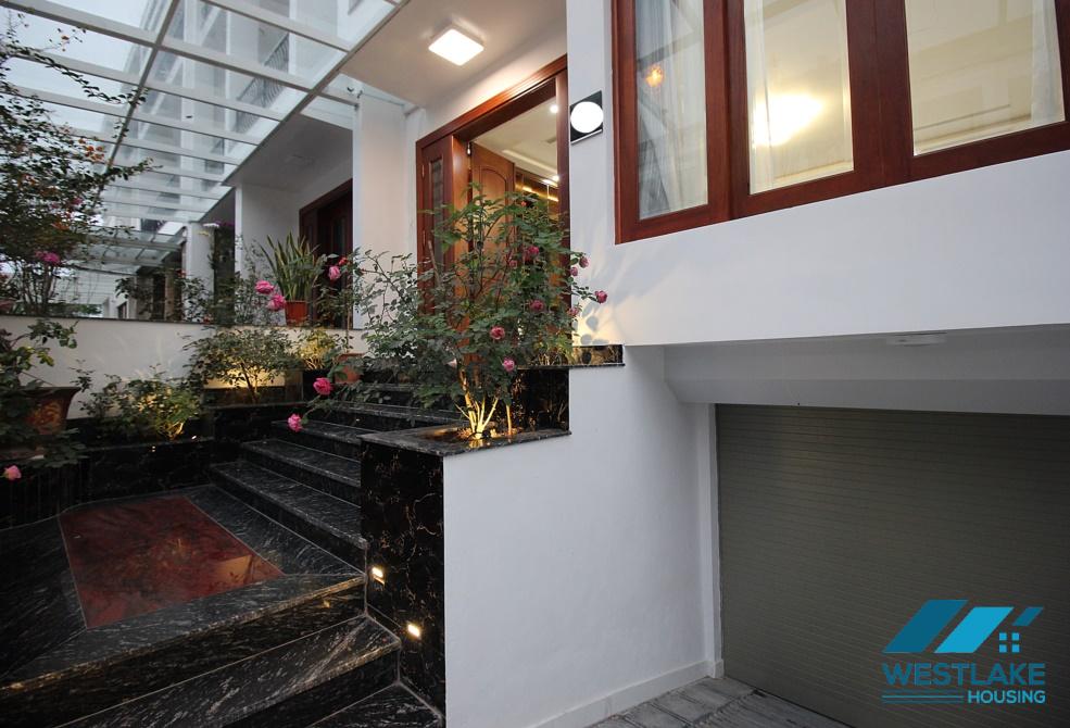 A new four bedroom house in K Block for rent in Ciputra Compound, Tay Ho, Ha Noi