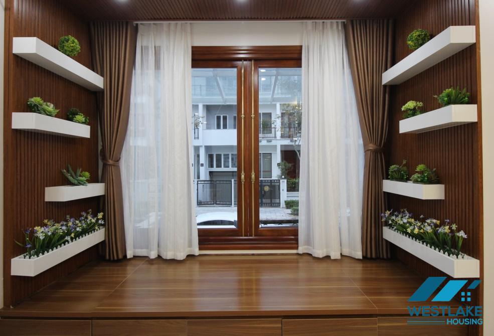 A new four bedroom house in K Block for rent in Ciputra Compound, Tay Ho, Ha Noi