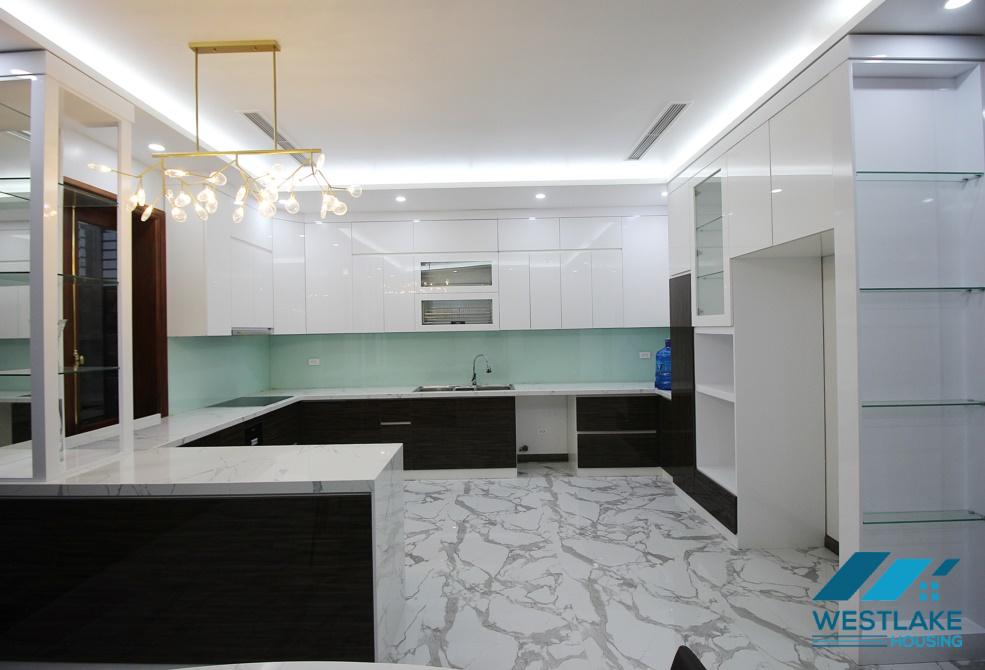 A new four bedroom house in K Block for rent in Ciputra Compound, Tay Ho, Ha Noi