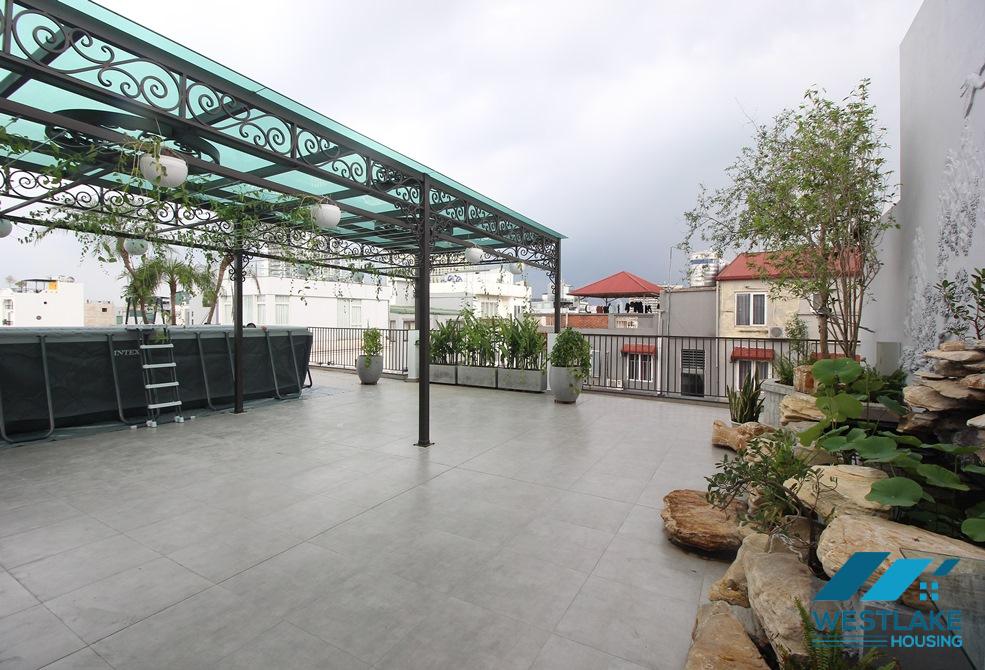 Căn Hộ Duplex 4 Phòng Ngủ Mới Đẹp, Sân Thượng Rông Thoáng Sáng Cho Thuê Tại Tô Ngọc Vân Tây Hồ, Hà Nội