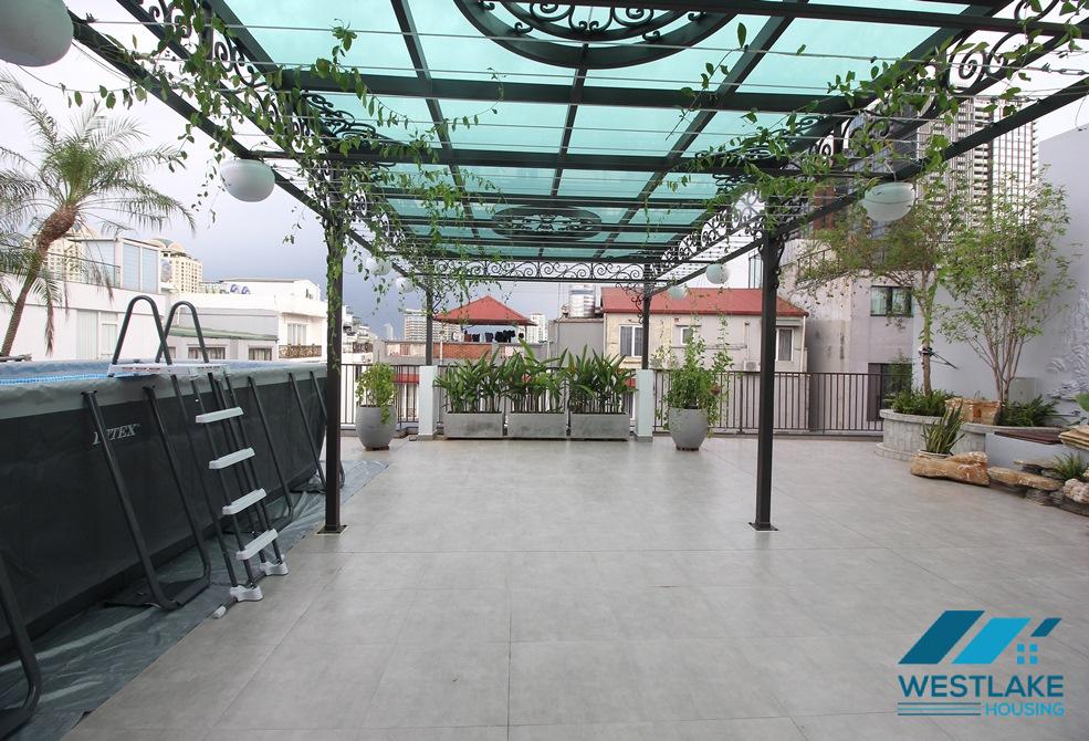 Căn Hộ Duplex 4 Phòng Ngủ Mới Đẹp, Sân Thượng Rông Thoáng Sáng Cho Thuê Tại Tô Ngọc Vân Tây Hồ, Hà Nội