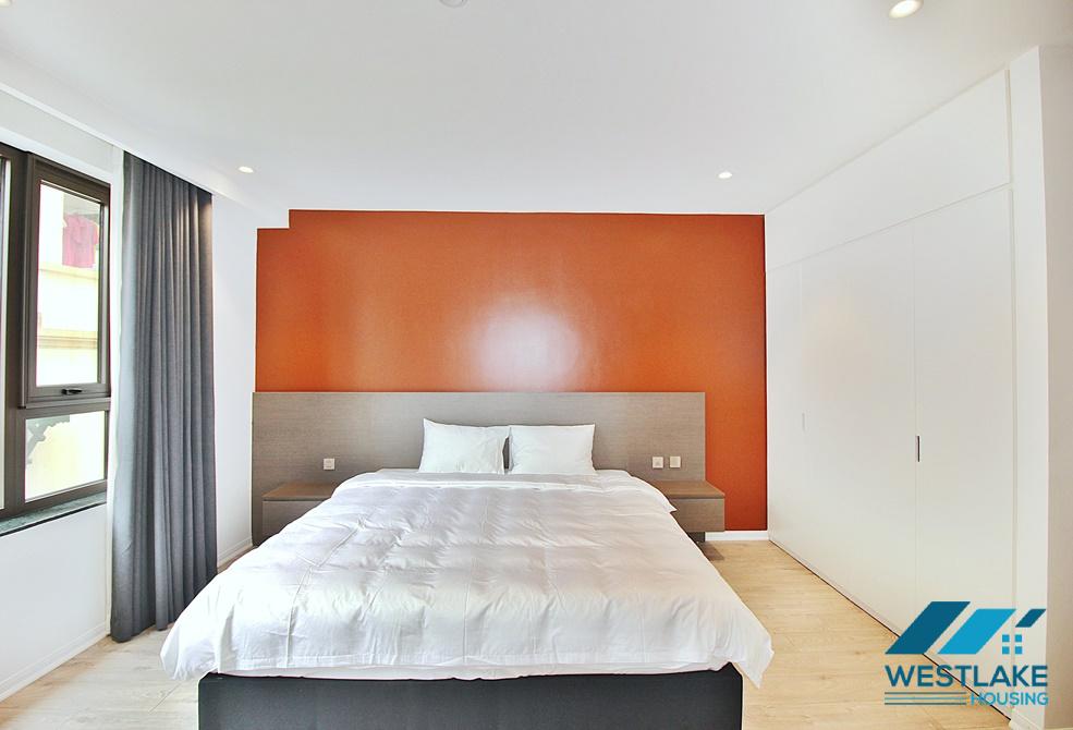 A morden and high floor 3 bedrooms apartment for rent in To Ngoc Van st, Tay Ho
