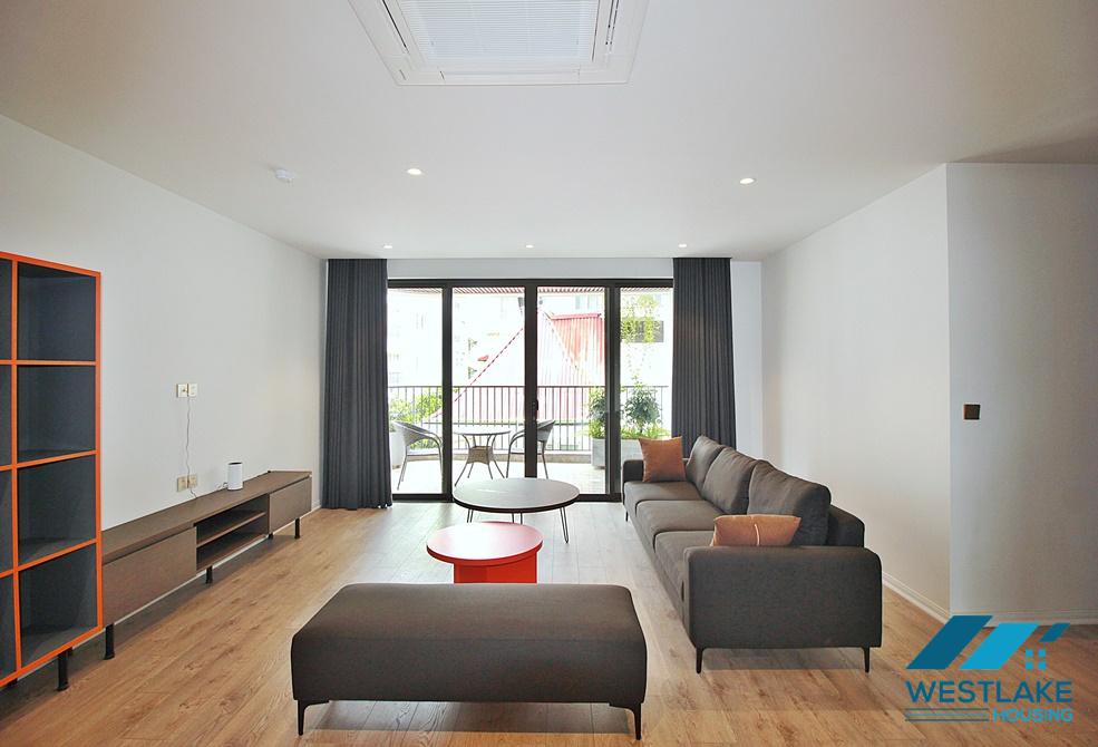 A morden and high floor 3 bedrooms apartment for rent in To Ngoc Van st, Tay Ho
