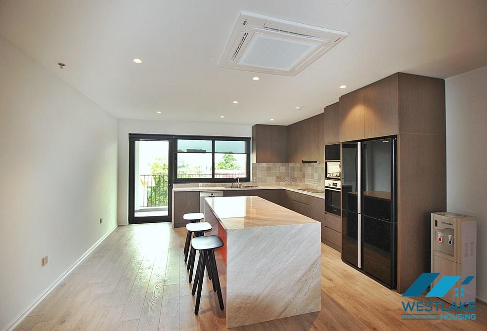 A morden and high floor 3 bedrooms apartment for rent in To Ngoc Van st, Tay Ho