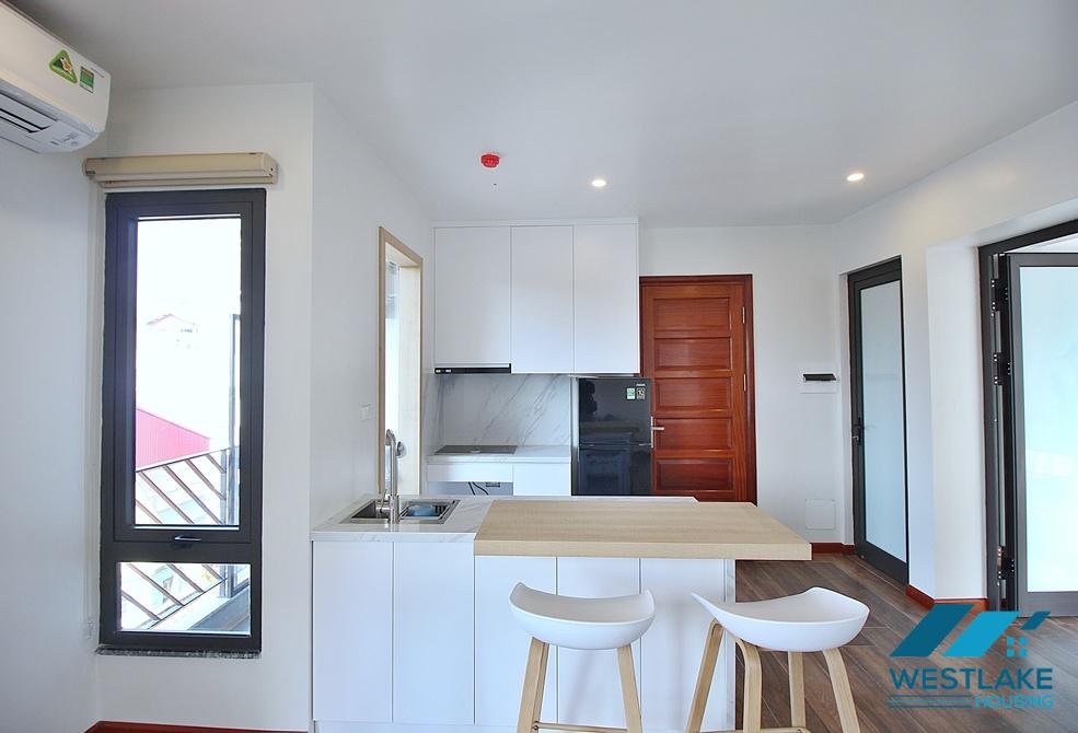 Bright 1 bedroom apartment for rent on Xuan Dieu street, Tay Ho, Ha Noi