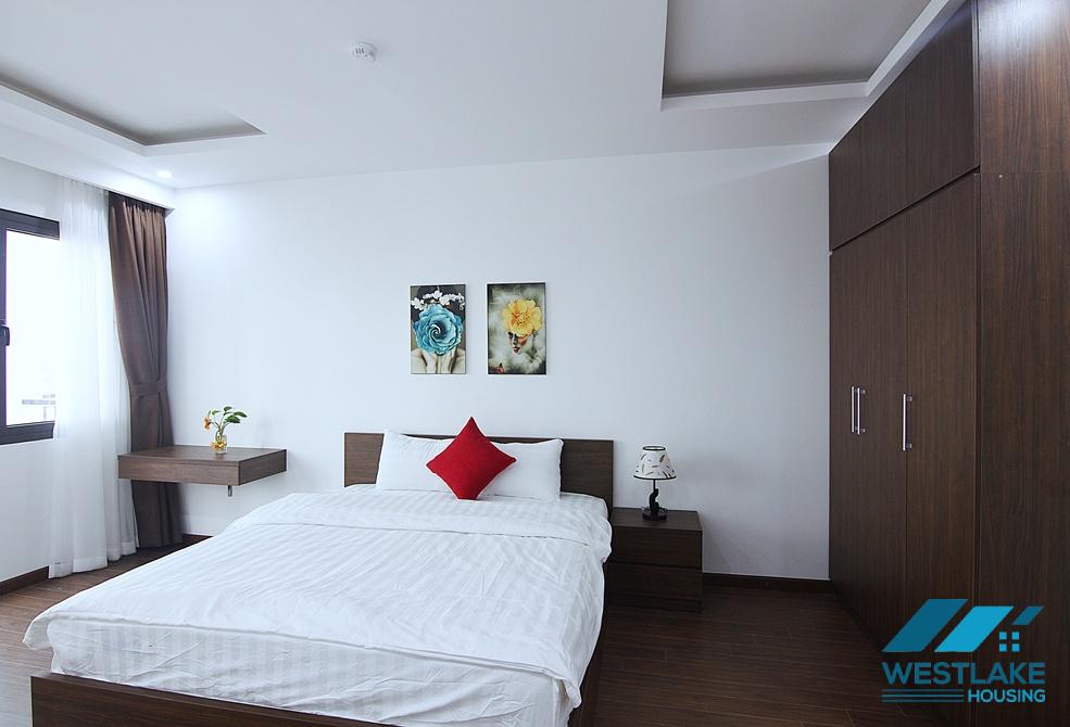 Spacious 1 bedroom apartment with big balcony for rent in Xuan Dieu, Tay Ho, Ha Noi
