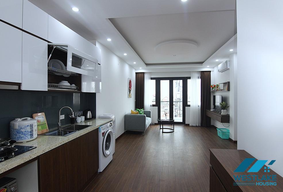 Spacious 1 bedroom apartment with big balcony for rent in Xuan Dieu, Tay Ho, Ha Noi