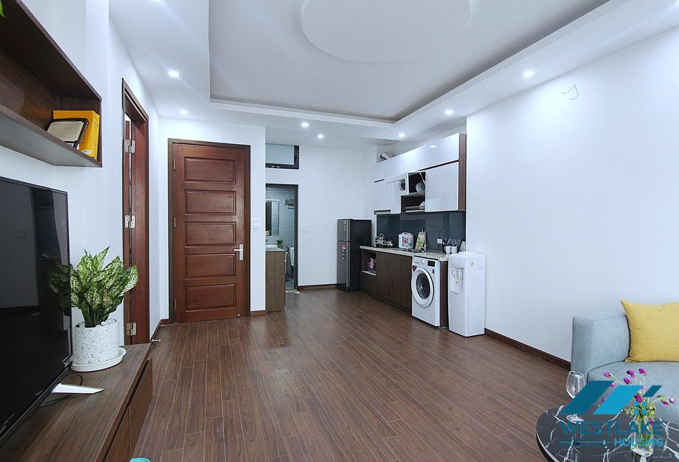 Spacious 1 bedroom apartment with big balcony for rent in Xuan Dieu, Tay Ho, Ha Noi