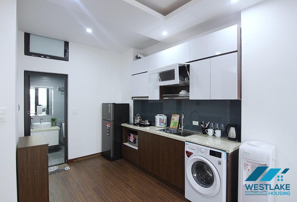 Spacious 1 bedroom apartment with big balcony for rent in Xuan Dieu, Tay Ho, Ha Noi