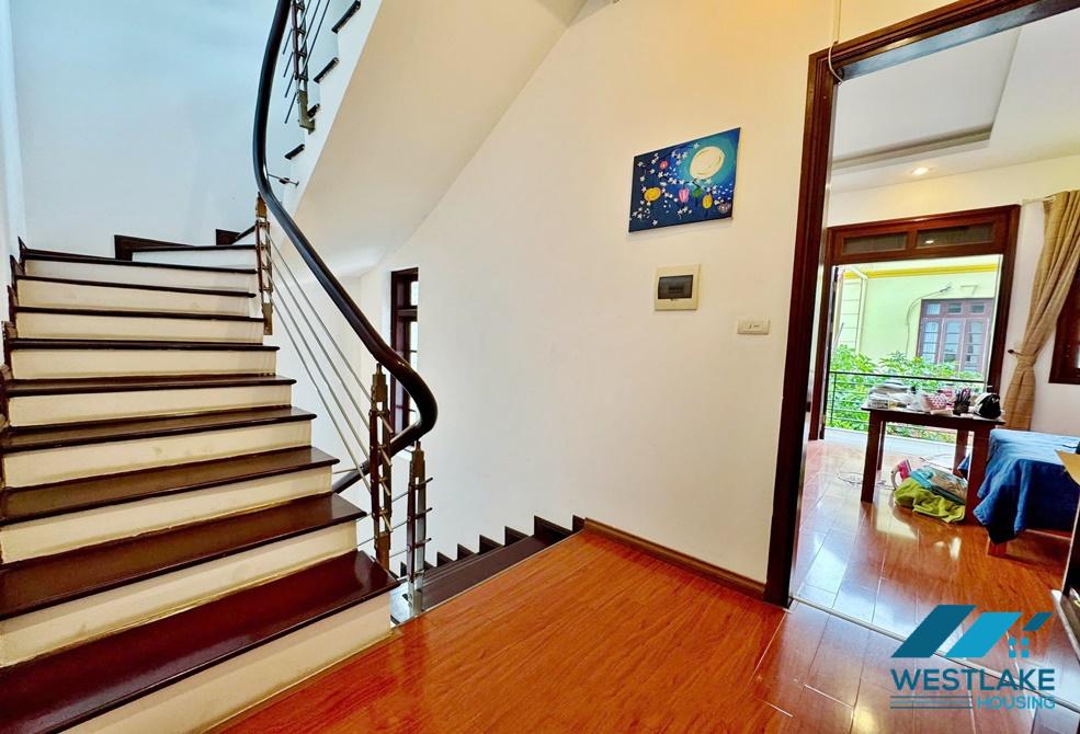 Garden four bedrooms house for rent in Tay Ho, Ha Noi