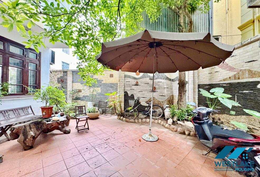 Garden four bedrooms house for rent in Tay Ho, Ha Noi