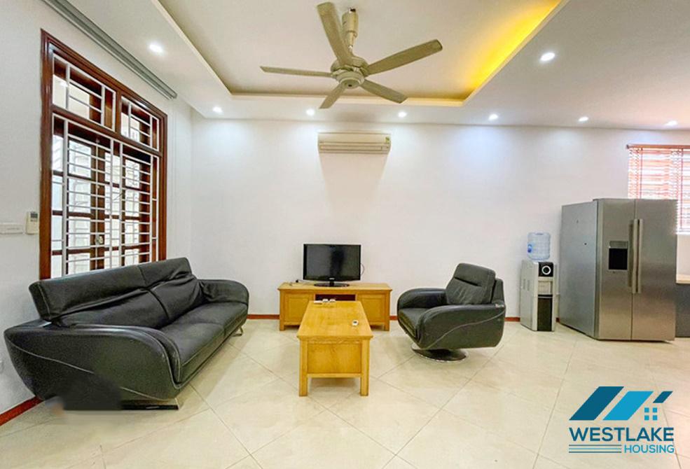 A furnished house with big yard for rent in Tay Ho, Ha Noi