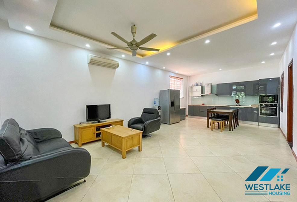A furnished house with big yard for rent in Tay Ho, Ha Noi