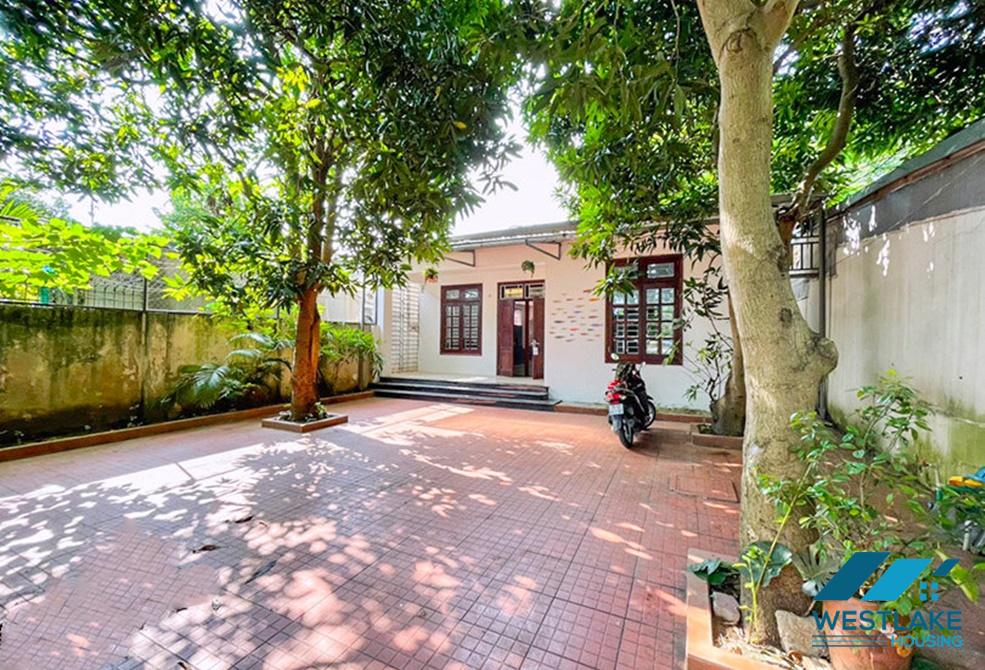 A furnished house with big yard for rent in Tay Ho, Ha Noi