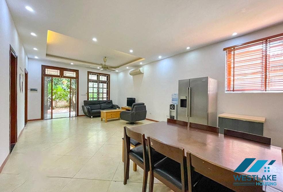 A furnished house with big yard for rent in Tay Ho, Ha Noi