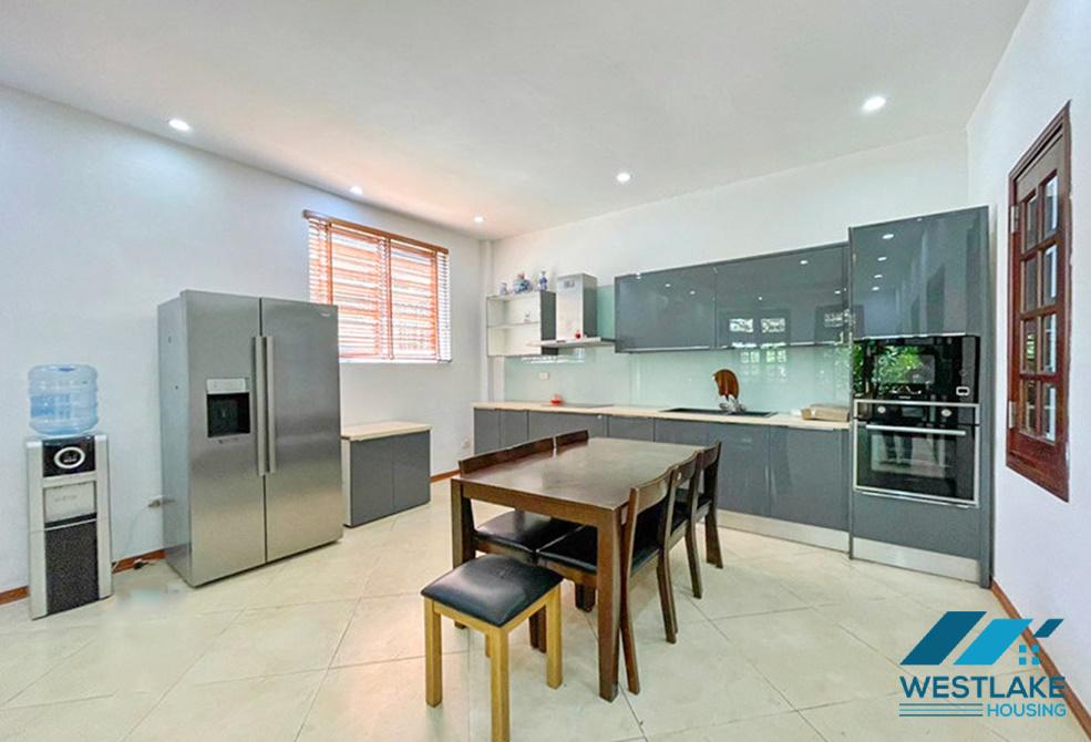 A furnished house with big yard for rent in Tay Ho, Ha Noi
