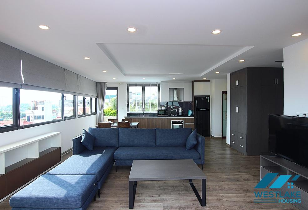 Lake view one bedroom apartment with huge balcony and lake view for rent in Tay Ho, Ha Noi