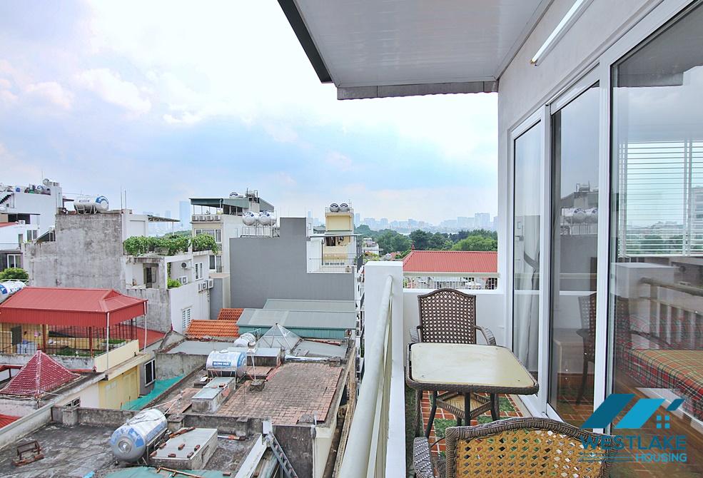 A top floor 1 bedroom apartment for rent in Dang Thai Mai, Tay Ho