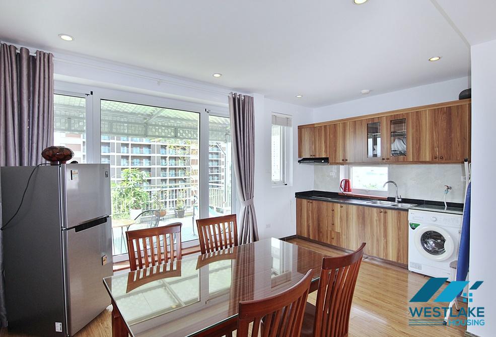 A top floor 1 bedroom apartment for rent in Dang Thai Mai, Tay Ho