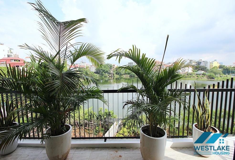 Spacious 03 bedrooms apartment with lake-view for rent in Tay Ho, Ha Noi