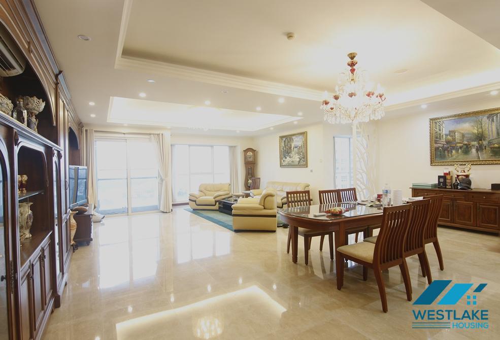 A splendid four bedrooms apartment for rent in Ciputra Compound, Tay Ho, Ha Noi