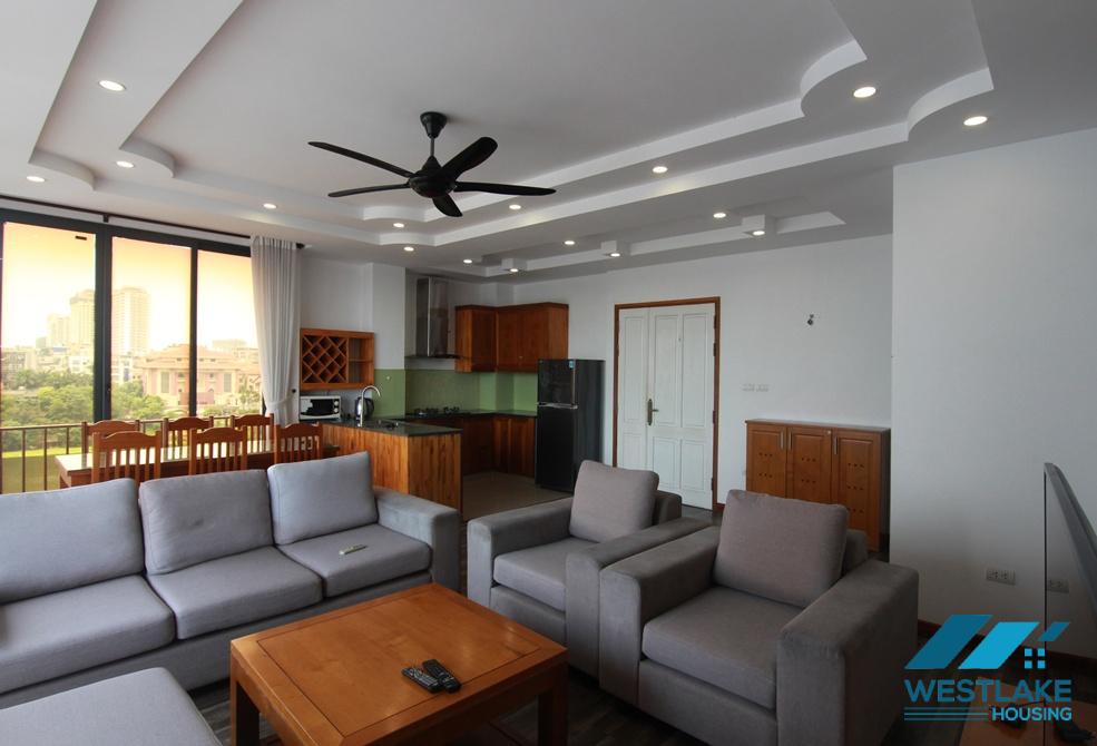 Bright 03 bedrooms apartment for rent on Au Co street, Tay Ho, Ha Noi