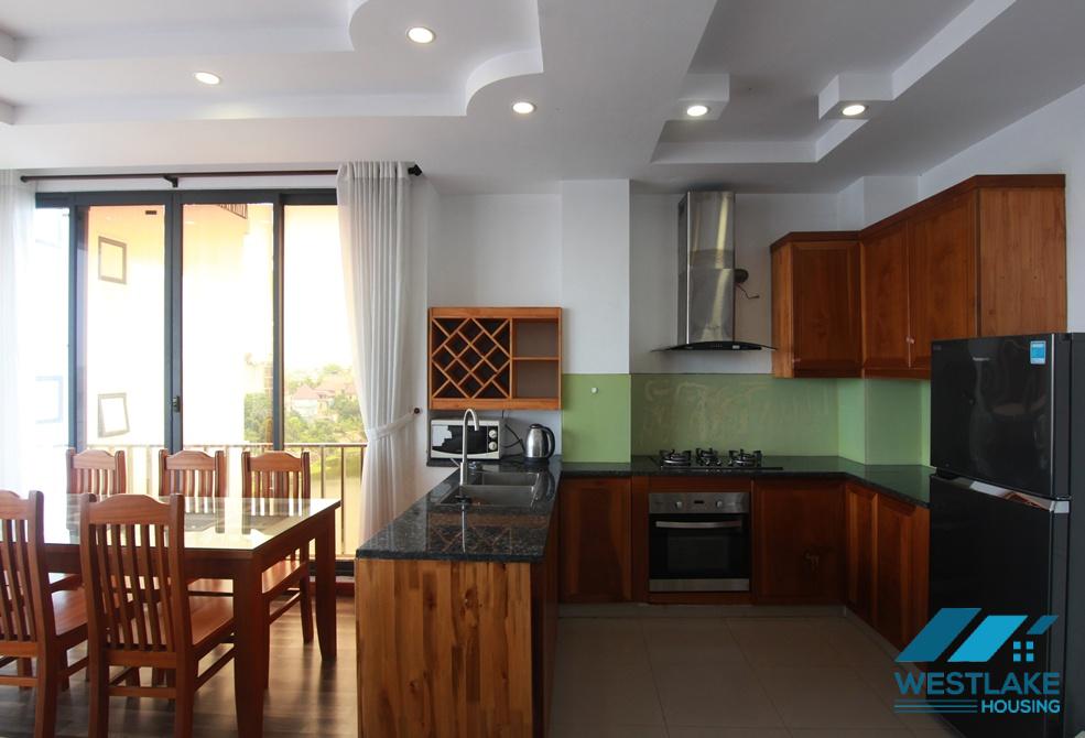 Bright 03 bedrooms apartment for rent on Au Co street, Tay Ho, Ha Noi