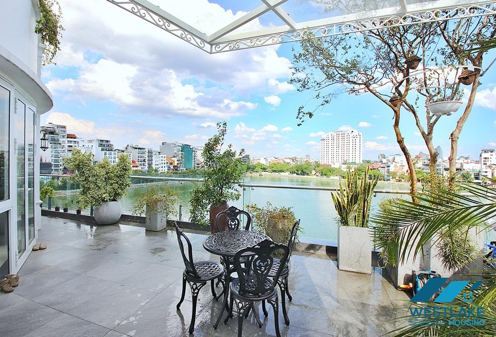Amazing lake view one bedroom apartment for rent in Tay Ho, Ha Noi