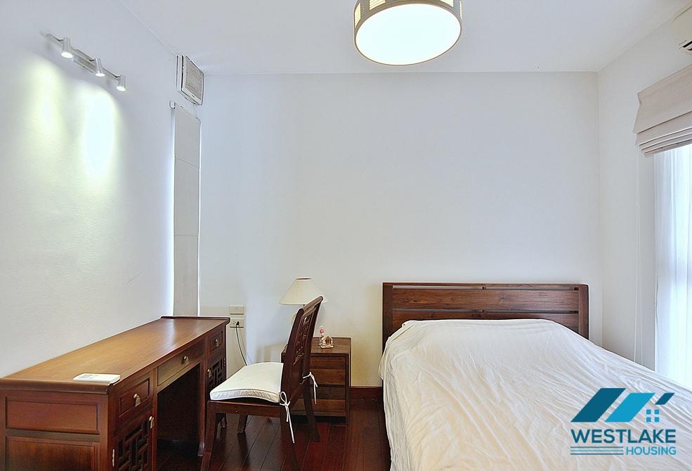 Bright, spacious apartment for rent on Au Co street, Tay Ho, Ha Noi