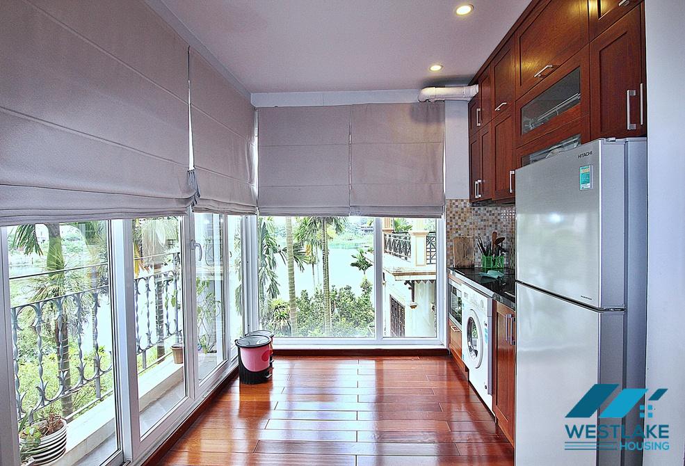 Bright, spacious apartment for rent on Au Co street, Tay Ho, Ha Noi