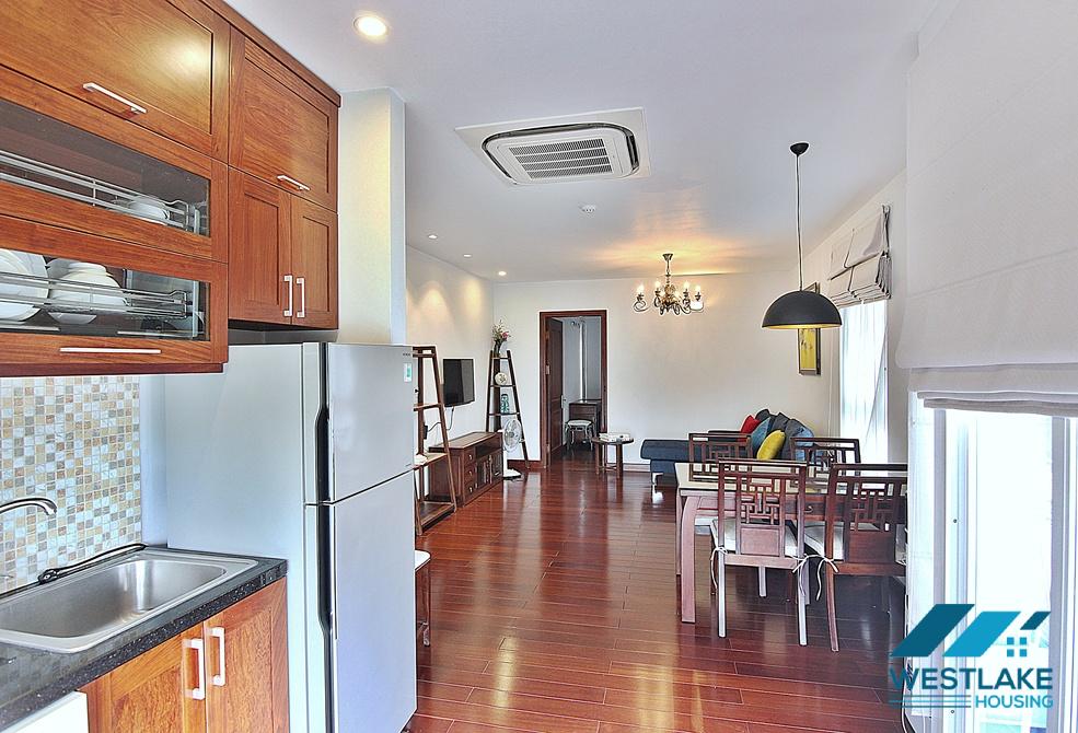 Bright, spacious apartment for rent on Au Co street, Tay Ho, Ha Noi