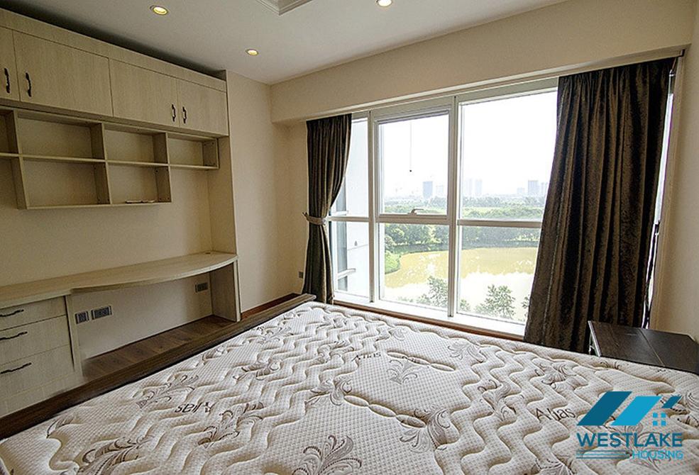 Golf and lake view 4 bedroom apartment for rent in L1 building, Ciputra, Tay Ho