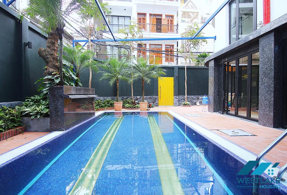 A duplex apartment with swimming pool for rent in Tay Ho, Ha Noi