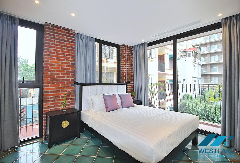 An unique style 4 bedroom apartment for rent in Tay Ho, Ha Noi