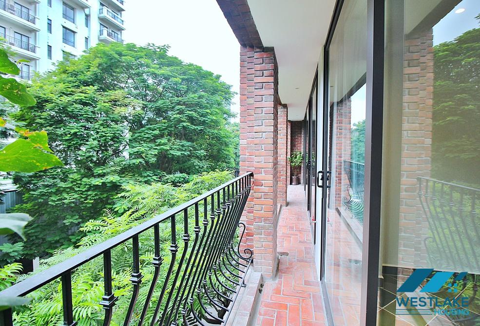 An unique style 4 bedroom apartment for rent in Tay Ho, Ha Noi
