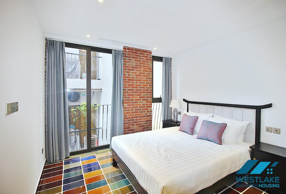An unique style 4 bedroom apartment for rent in Tay Ho, Ha Noi