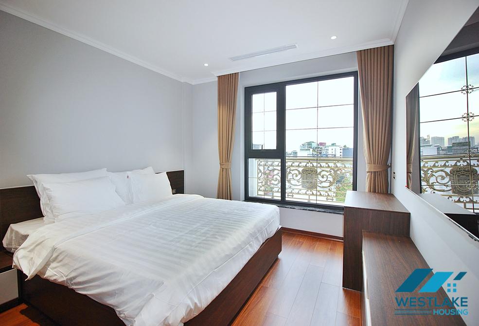 High floor and brand new 4 bedrooms apartment for rent in Tay Ho, Ha Noi