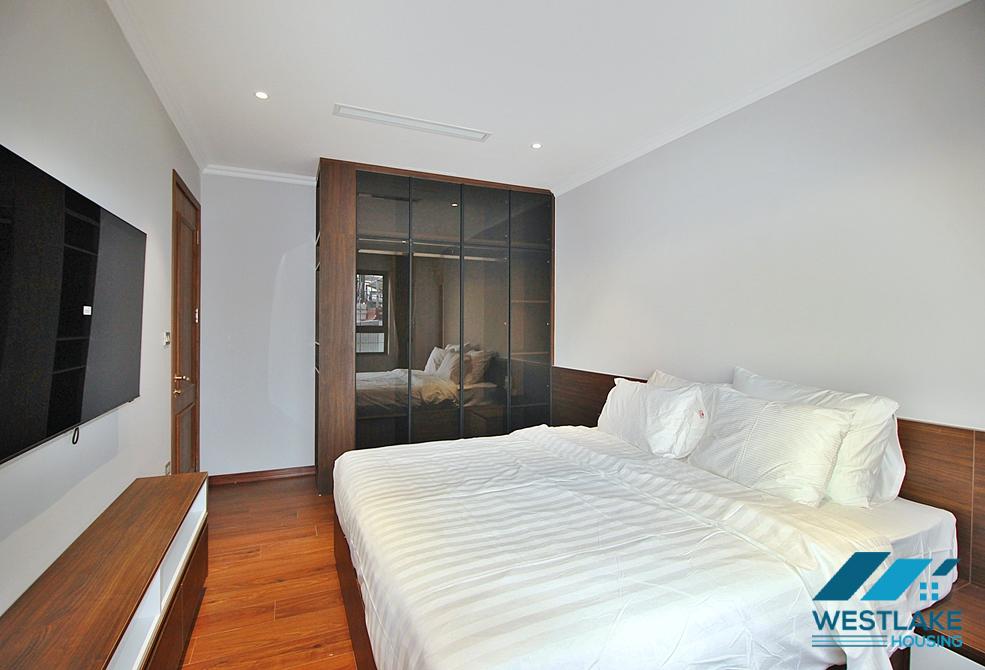 High floor and brand new 4 bedrooms apartment for rent in Tay Ho, Ha Noi