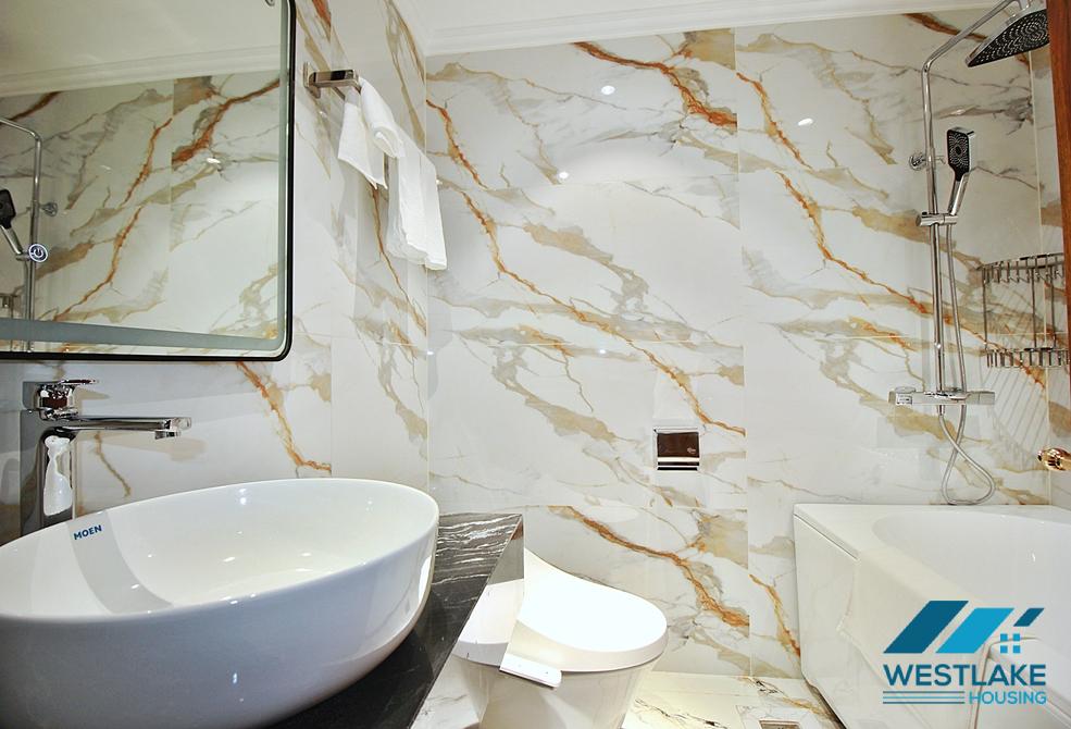 High floor and brand new 4 bedrooms apartment for rent in Tay Ho, Ha Noi